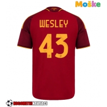 Moške Nogometnih dresov AS Roma Wesley Franca #43 Domači 2026-27 Kratki rokavi